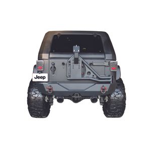 Rear Steel Bumper Tire Carrier GO INDUSTRIES - Jeep Wrangler JK