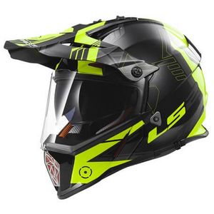 Moto - ATV Enduro Helmet LS2 MX436 PIONEER TRIGGER Hi-Vis Yellow Black White
