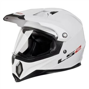 Moto - ATV Enduro Helmet LS2 MX453 GEARS, gloss white