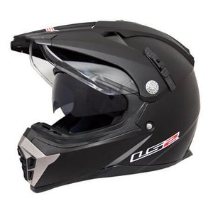 Moto - ATV Enduro Helmet LS2 MX455 ENDURO MATT BLACK WITH SUNVISOR (DV)