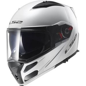 Moto - ATV modular Helmet LS2 FF324 METRO Gloss White, FOG FIGHTER (PINLOCK)