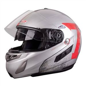Moto - ATV fil-up Helmet LS2 FF369 Delta edition, gloss silver