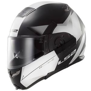 Mot - ATV Helmet LS2 FF393 CONVERT HAWK Matt Black-White