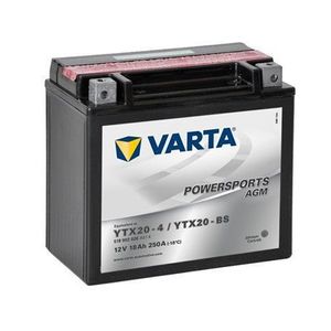 Varta 12V/18Ah (YTX20-4/YTX20-BS)-all ArcticCat 650/700i models, all Access 650i/750i