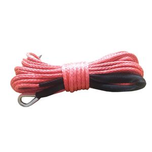 Synthetic red rope winch 6mmx15m