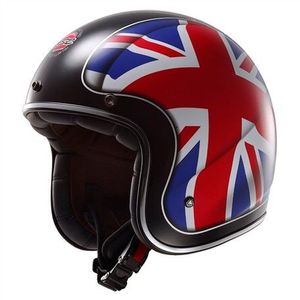 Moto - ATV Open Face Helmet LS2 OF583 BOBBER UNION JACK Blue-Red