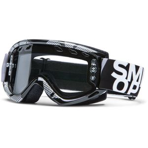Moto Off road Goggles Smith Goggle Fuel V.1 MAX ENDURO, Black/Silver STATIC, CLEAR AFC DUAL AIRFLOW