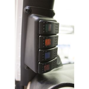 A-Pillar Switch Pod with Rocker Switches DAYSTAR - Jeep Wrangler JK