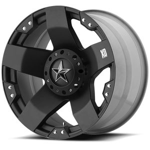 Alloy Wheel 9x17in 6x135/6x139.7 ET-12 Black Matte XD 775 Rockstar - Hummer H3