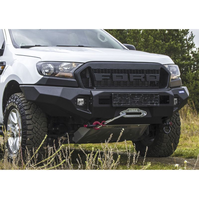 Bullbar-HD-bara-fata-aluminiu-pentru-Ford-Ranger-PX-2011-2015--2015-2018--2019--cu-proiectoare-LED-Rival